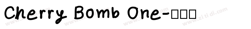 Cherry Bomb One字体转换